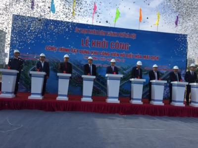 Vingroup khởi công xây dựng công viên - hồ điều hòa Mai Dịch