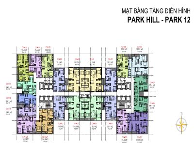 Căn hộ 1 phòng ngủ Park 12 Park Hill Premium