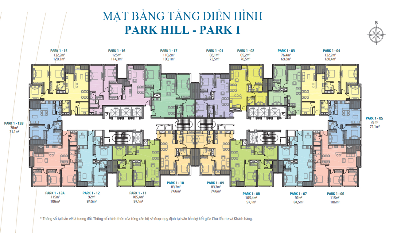 Mặt bằng Park 1