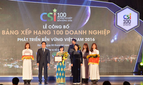 Vingroup - doanh nghiệp phát triển bền vững 2016