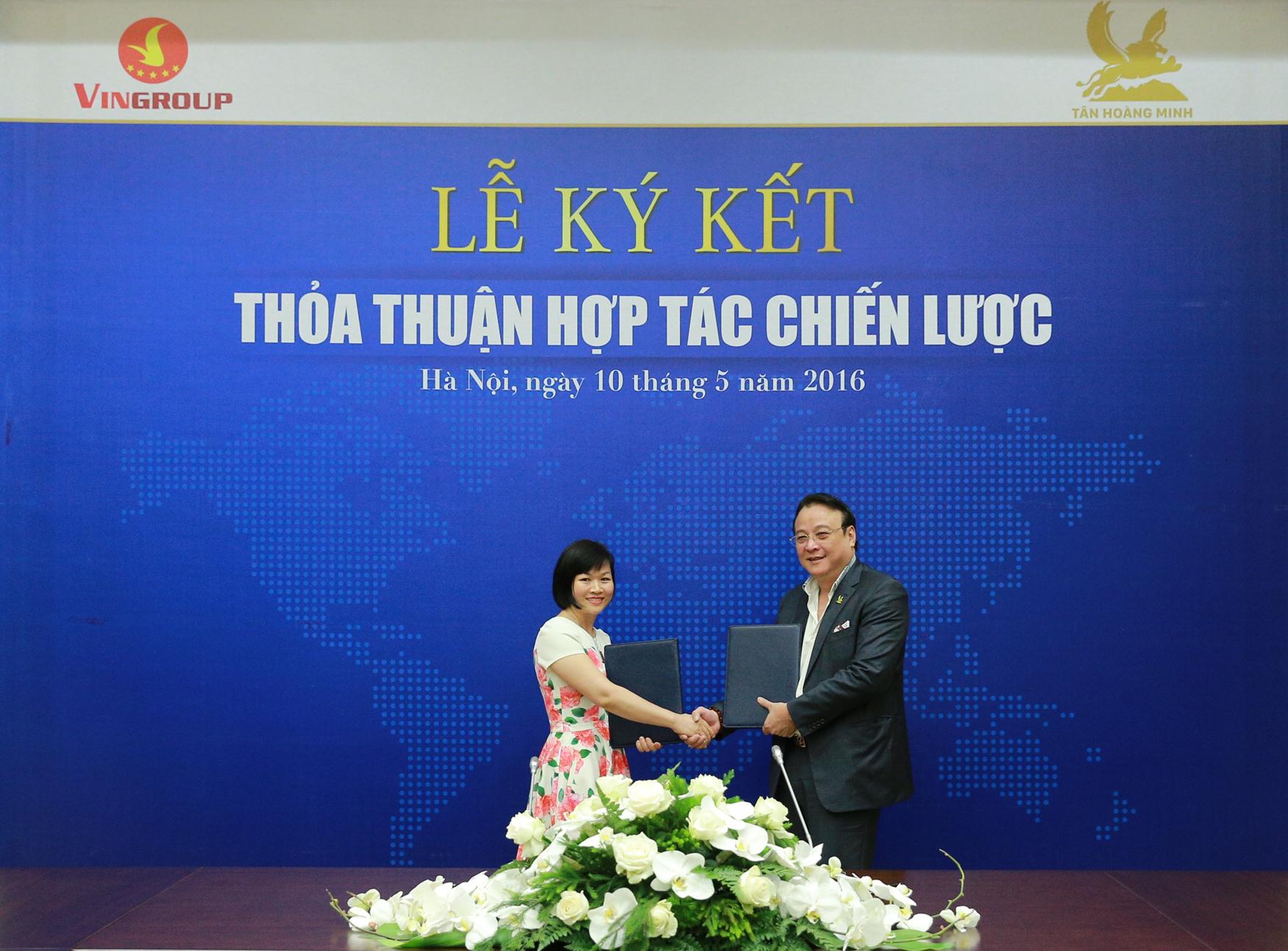 Vingroup và Tân Hoàng Minh Ký kết thỏa thuận hợp tác chiến lược