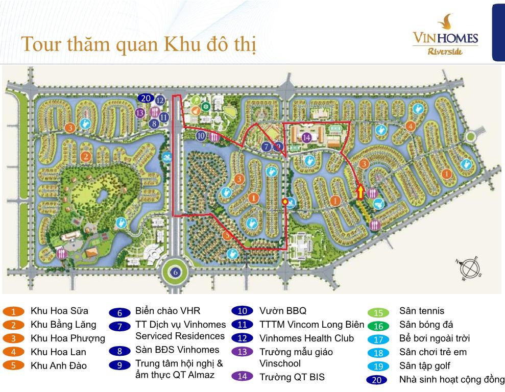 Tour thăm quan khu đô thị vinhomes riverside