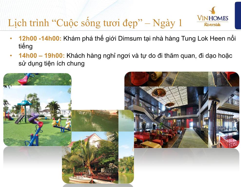 Lịch trình tiếp theo ngày 1