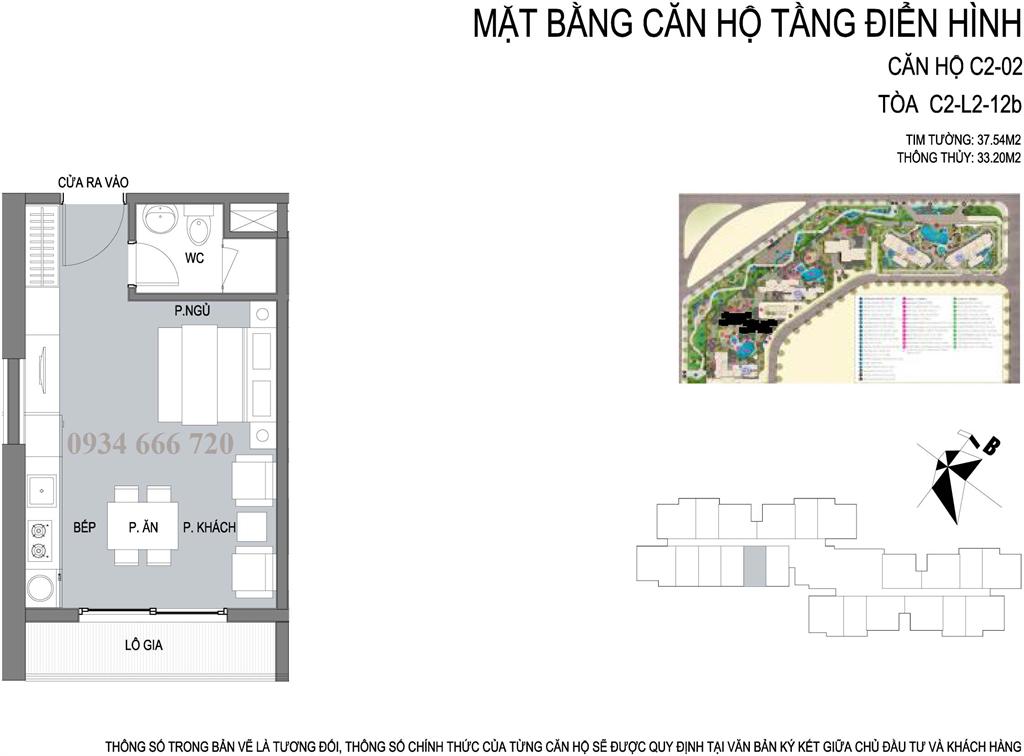 Thiết kế căn hộ 01 tòa C2 D'.capitale Trần Duy Hưng - SOHO - ở hoặc cho thuê, kinh doanh