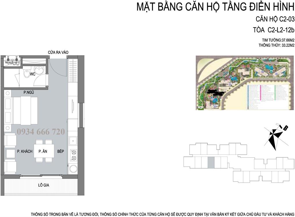 Thiết kế căn hộ 01 tòa C2 D'.capitale Trần Duy Hưng - SOHO - ở hoặc cho thuê, kinh doanh