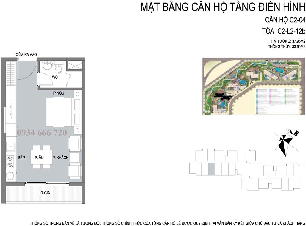 Thiết kế căn hộ 01 tòa C2 D'.capitale Trần Duy Hưng - SOHO - ở hoặc cho thuê, kinh doanh