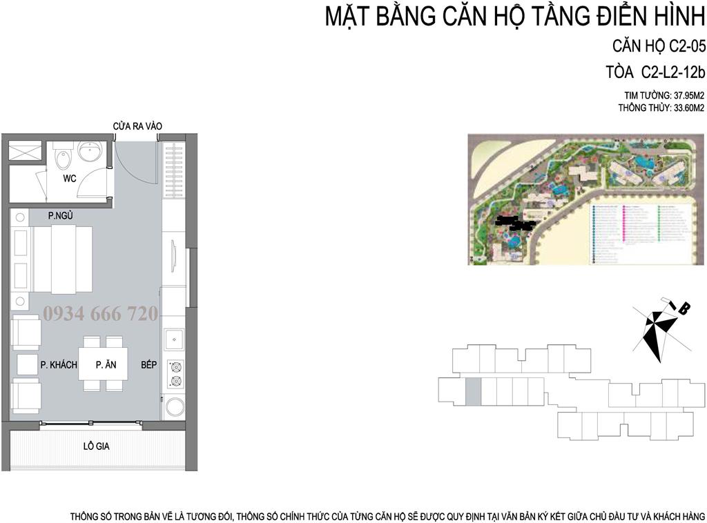 Thiết kế căn hộ 01 tòa C2 D'.capitale Trần Duy Hưng - SOHO - ở hoặc cho thuê, kinh doanh