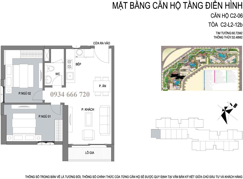 Thiết kế căn hộ 01 tòa C2 D'.capitale Trần Duy Hưng - SOHO - ở hoặc cho thuê, kinh doanh
