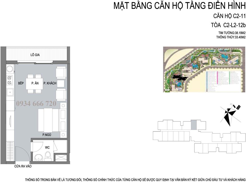 Thiết kế căn hộ 01 tòa C2 D'.capitale Trần Duy Hưng - SOHO - ở hoặc cho thuê, kinh doanh