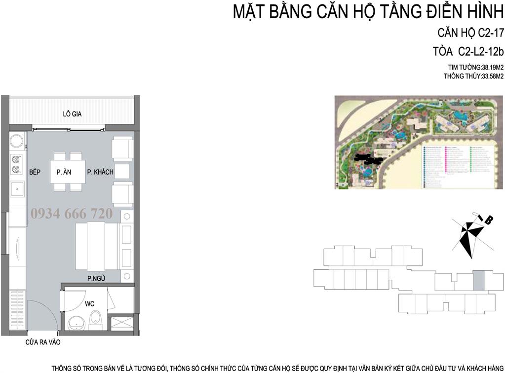 Thiết kế căn hộ 01 tòa C2 D'.capitale Trần Duy Hưng - SOHO - ở hoặc cho thuê, kinh doanh