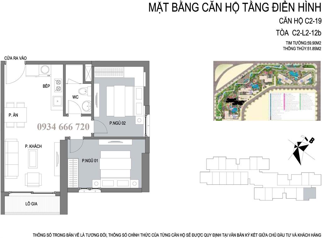 Thiết kế căn hộ 01 tòa C2 D'.capitale Trần Duy Hưng - SOHO - ở hoặc cho thuê, kinh doanh