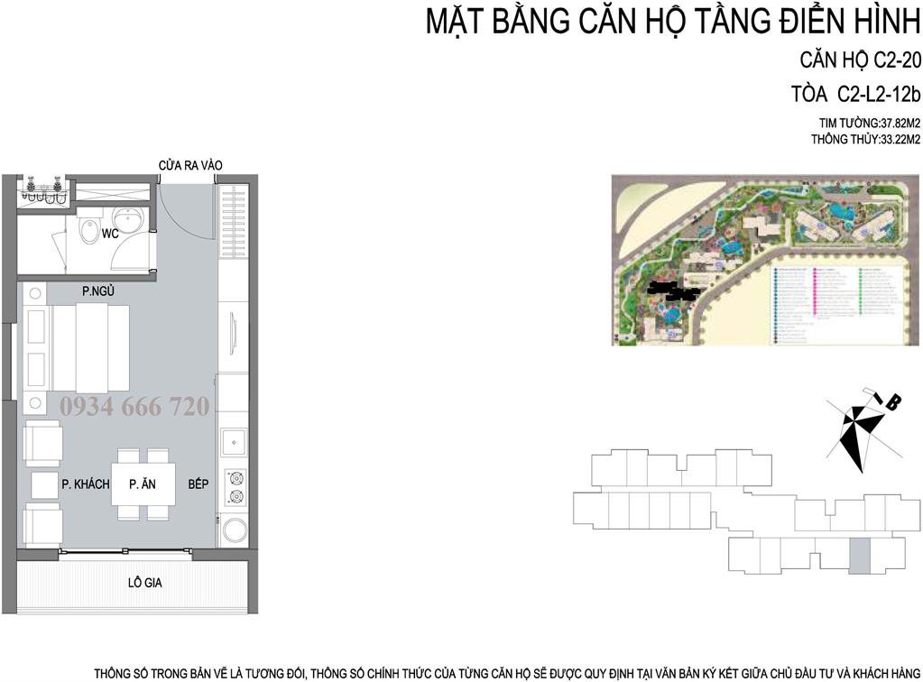 Thiết kế căn hộ 01 tòa C2 D'.capitale Trần Duy Hưng - SOHO - ở hoặc cho thuê, kinh doanh