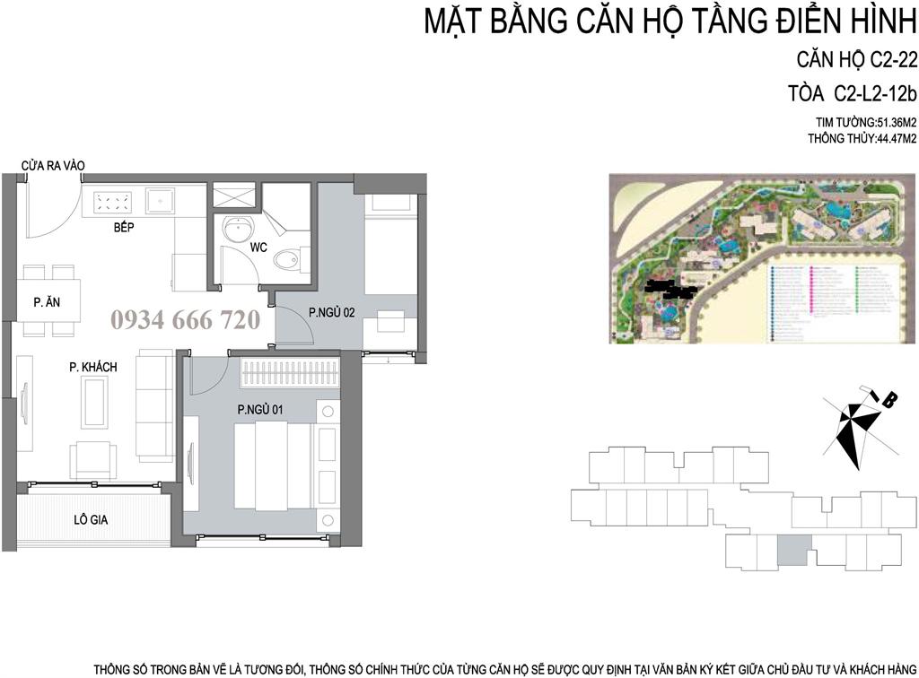 Thiết kế căn hộ 01 tòa C2 D'.capitale Trần Duy Hưng - SOHO - ở hoặc cho thuê, kinh doanh