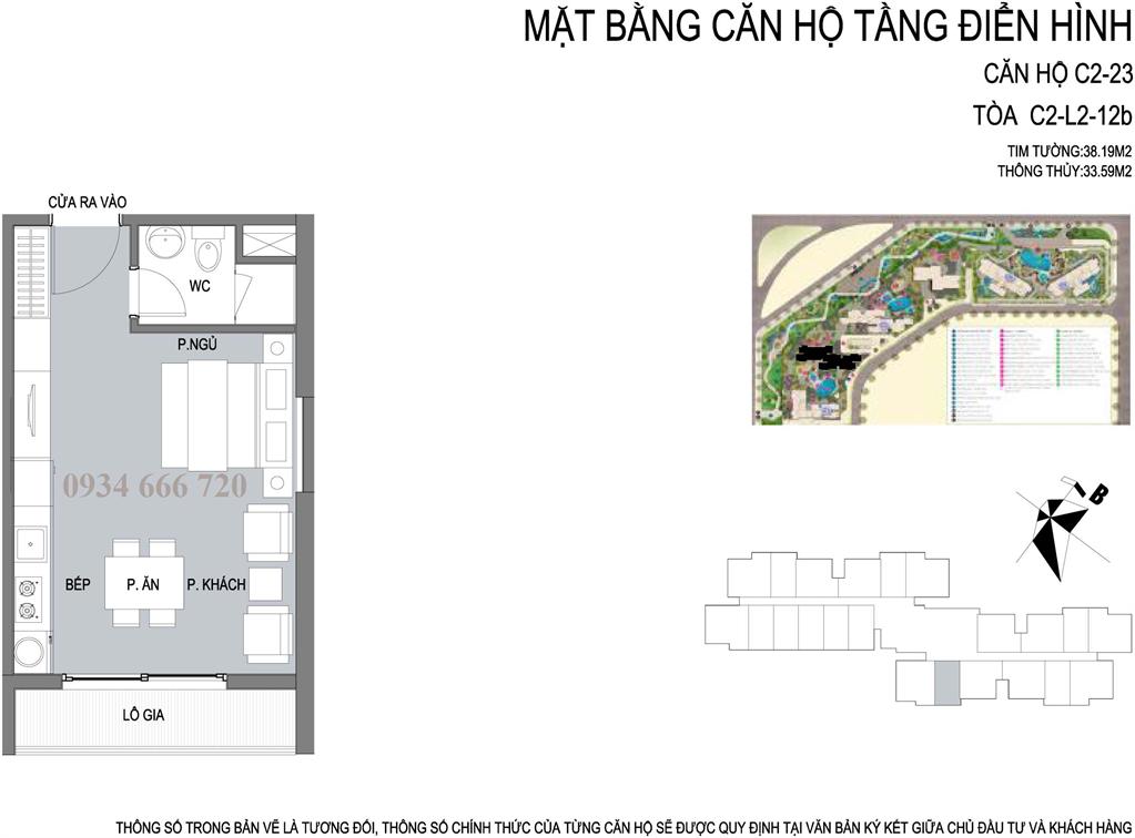 Thiết kế căn hộ 01 tòa C2 D'.capitale Trần Duy Hưng - SOHO - ở hoặc cho thuê, kinh doanh