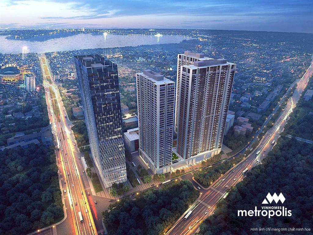 Căn hộ Vinhomes Metropolis ngăm nhìn Hồ Tây đẹp lung linh