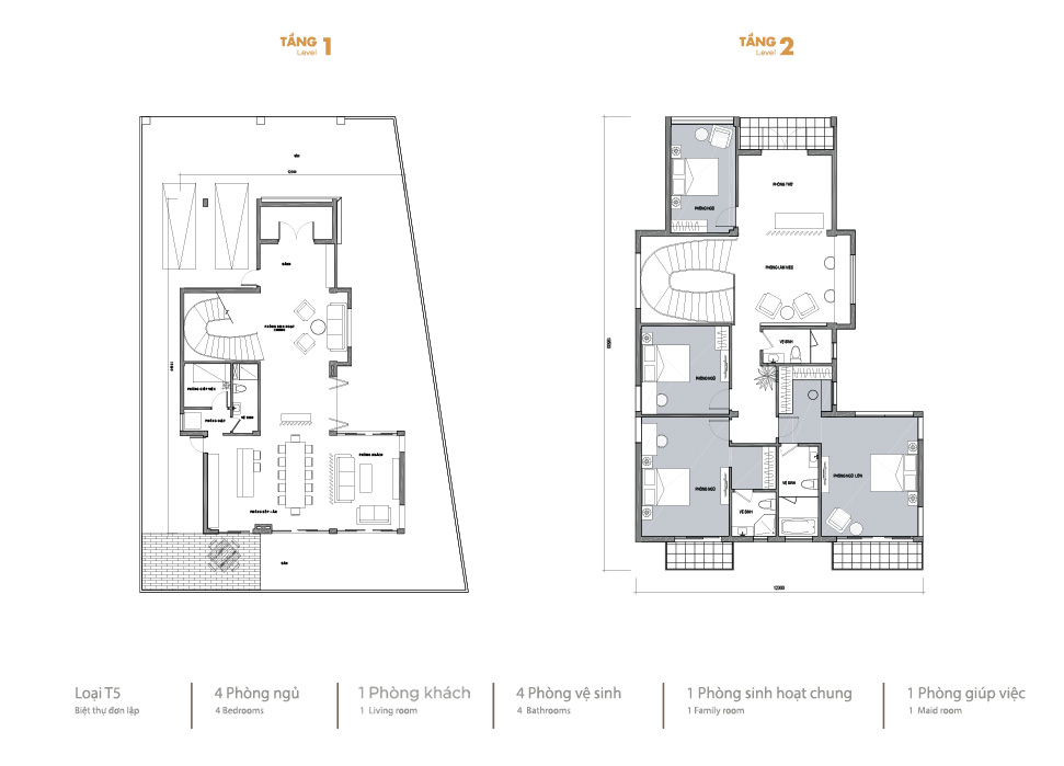 Vinhomes Thăng Long mẫu biệt thự đơn lập - T5