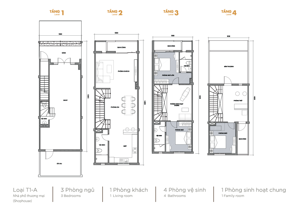Thiết kế Shophouse Vinhomes Thăng Long