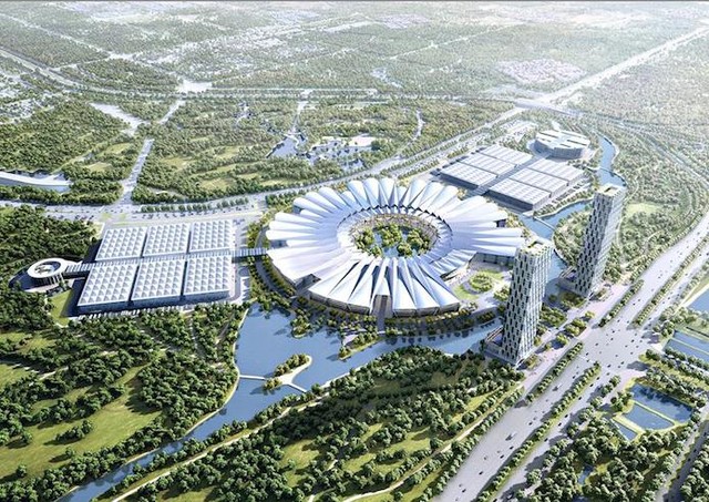  Phối cảnh tuyệt đẹp của Trung tâm triển lãm Việt Nam sẽ được xây dựng tại huyện Đông Anh